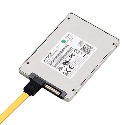 Cabos Cocomk SATA III, Cabo de dados SSD 6,0 Gbps e SatA Power Splitter Cable 4 pinos a dois pinos de conexão de disco rígido de 15 pinos compatíveis com conectores SATA 6 pacote