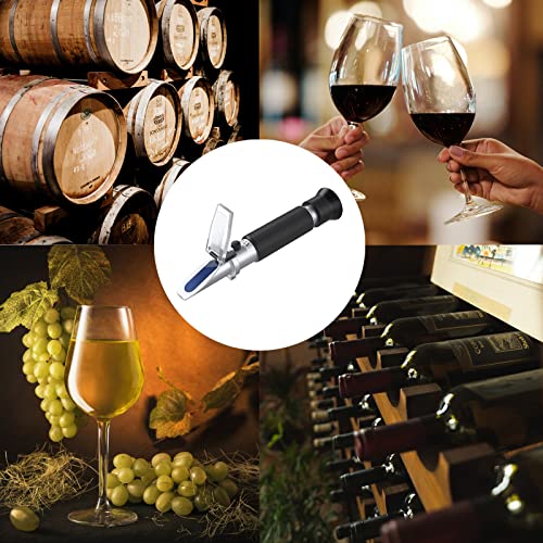 Refratômetro para fabricação de vinho de uva-Wine Refratomer Dual Scale de 0-40% Brix e 0-25% vol álcool, kit de produção de vinho.