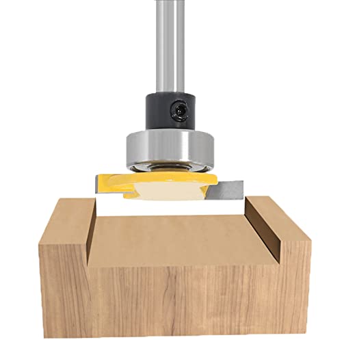 Eyech Slot Cutter Router Bit 1/4 de polegada Taquinho de roteador de slotting com rolamento Ferramenta de bit de corte de moagem