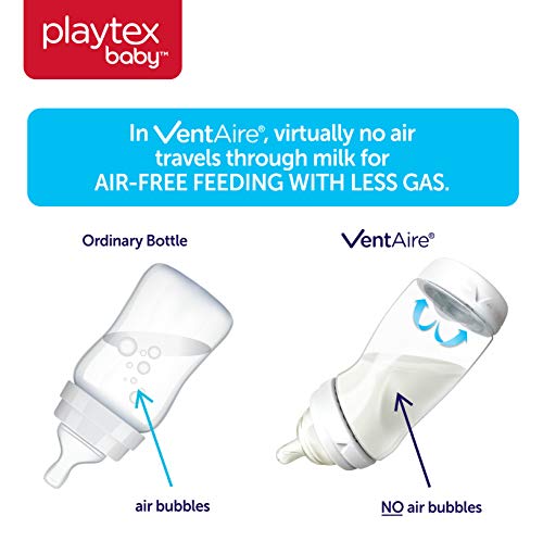 Playtex Baby Ventaire Anti -Colic Baby Garão, BPA grátis, 9 onças - 3 contagem