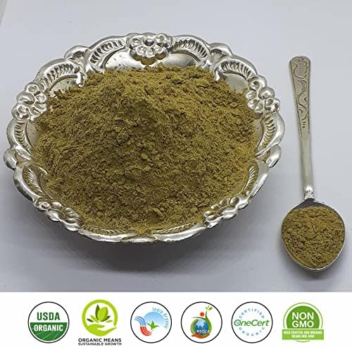 Herbsforever Vasaka Powder - Justicia adhatoda - suporta pulmões e sistema de respiração saudável - ajuda no frio e tosse sazonal - não OGM, orgânico, vegano - 454 gms