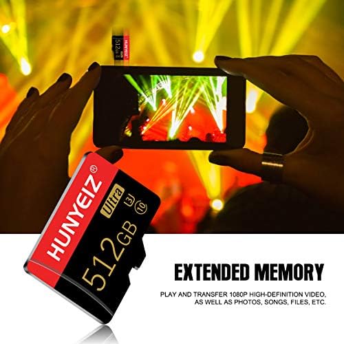 512 GB Micro SD Card de memória Classe 10 alta velocidade com adaptador para smartphone/PC/Computador/Câmera e Drone