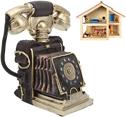 Modelo de telefone decorativo de Vingvo, resina simulada suave delicado modelo de telefone vintage vívido para café