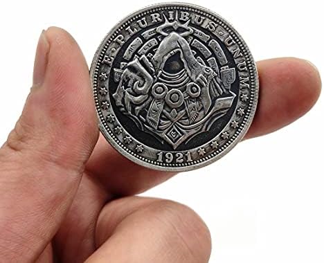 Fé do desconhecido Assassino Hobo Níquel Níquel Antique Silver Placated Challenge Coin Series Satan