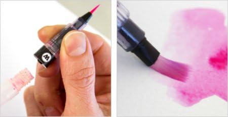 Molotow Premium Aqua Squeeze Pen Conjunto básico de 3 marcadores de pincéis de artistas reabastecíveis vazios