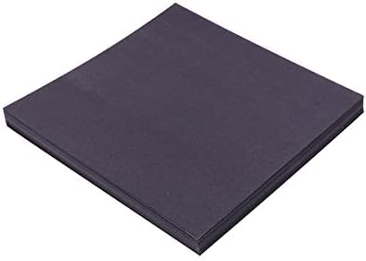 AMOSFUN Black Bed Leets 100pcs Black Origami Paper Square Paper Dobing Paper Diy Handcraft para papel Crane Cortes
