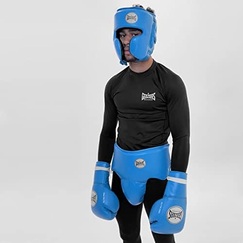 Geezers Boxing Elite Pro 2.0 Groinguard para boxe, guarda de couro premium para lutar protetor abdominal de luta para homens