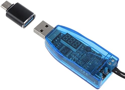 Diário 1,1m 5V tipo C USB a 1V-24V Tensões ajustáveis ​​As baterias AA duplas eliminadoras, 1-8pcs 1.2V ou 1.5V baterias