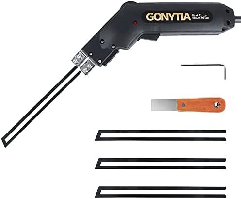Gonytia GT-1 Faca quente Cutter Cutter Pro STyrofoam Kit Kit de ferramentas de corte elétrico Cutter de calor com 3 lâminas e acessórios