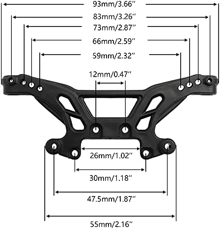 GDOOL 9200 Suporte de casca de carro traseiro PX9200-12 Acessórios peças sobressalentes para 1:10 9200 9200E 9205E 9206E CARMOS