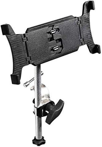 Rockville IPS22 Smartphone/Tablet Mount - parafuso em qualquer suporte de microfone ou braço de lança, preto