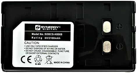 Bateria de câmera digital de sinergia, compatível com Shenider 53708 CORMcorder, ultra alta capacidade, substituição da bateria
