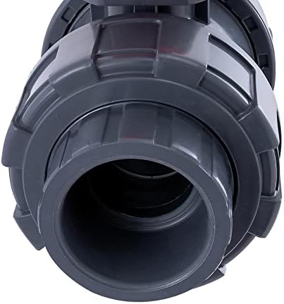 ABPLAG Válvula de esfera de esfera de união PVC 2 com portas cheias com portas cheias