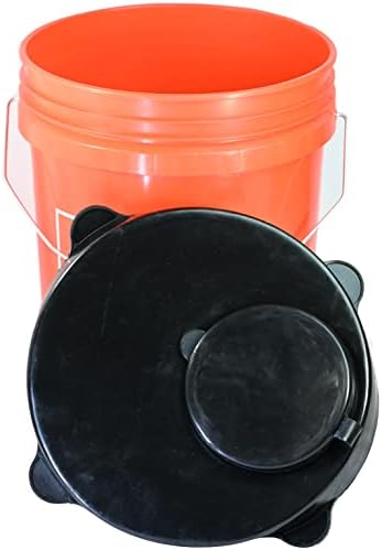 Skywin Pellet Storage Lid para balde - tampa de balde de borracha resistente ao clima com bico fácil para recipientes de armazenamento