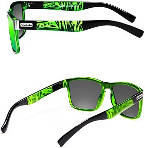 Óculos de sol esportivos polarizados de viahda para ciclismo de homem, corrida de golfe de golfe de sol dos óculos HD6009