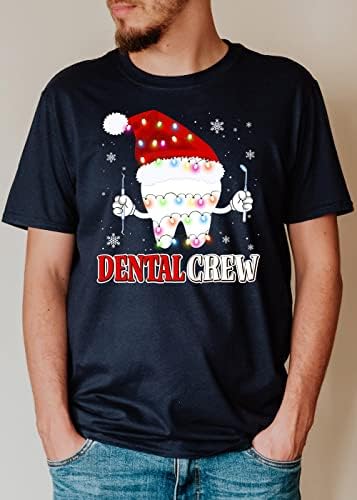 Camisa de chapéu de Papai Noel Kapzon Dental Crew, presente de dentista de Natal, presente de dentista, presentes de higiene