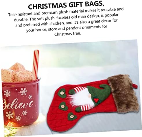 Zerodeko 1pc lareira malha férias moda de férias vermelha meias de Natal natal natal para bolsa família bolsas adoráveis ​​design