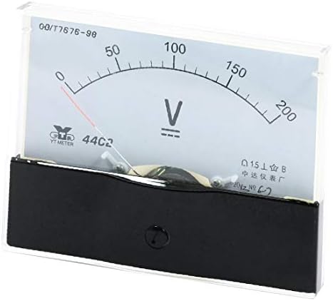 Painel analógico X-Dree Voltímetro Volt Medidor DC 0-200V Faixa de medição 44C2 (Voltmetro del Pannello Analogico Volt Medidor DC 0-200-V Range di Misuraziona 44C2