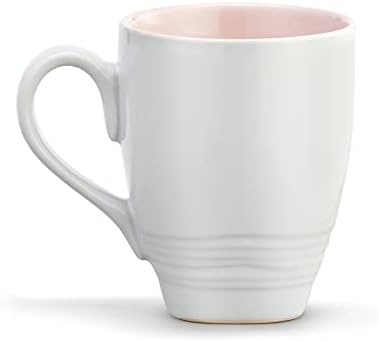 Demdaco amorbirds aquarela rosa 16 onças de grés de cerâmica caneca de café