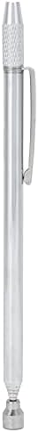 Picker telescópico de gabinete magnético LAN - 5006 Aço inoxidável 2lb Slim 26 ”Durável Retiragem de ímãs de recuperação da ferramenta de caneta de caneta Silver