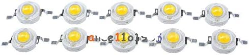 10pcs 1W Warm White SMD LED lâmpada Lâmpada de lâmpada branca RGB Luz 100-110lm