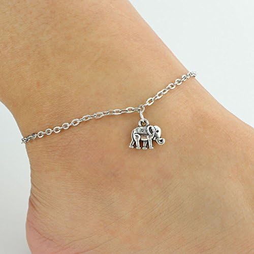 Mulheres Sexy Silver Charm Chain Anklet Bracelet