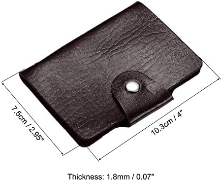 Patikil Credit Card Card Titular, 1 Pacote de carteira de couro Slim PUROTEME