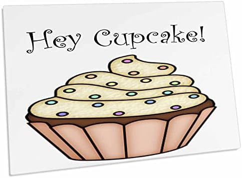 3drose cupcake fofo com as palavras hey cupcake - tats de mesa de mesa