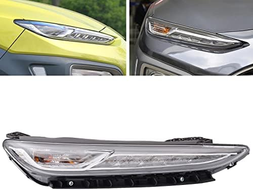 MotorFansClub Front LED DRL Turn Signal Signal Fit for Hyundai Kona 2018 2019 2020 Passageiro Diário Running Running Light