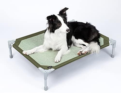 Cama de cachorro elevada para animais de estimação, cama portátil de estimação elevada para uso interno e externo, cama de cachorro