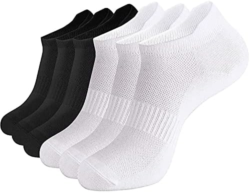 Mulheres Brookhaus Socks de tornozelo, 6/10 pares de meias atléticas femininas, meias de corrida de baixo corte, meias esportivas