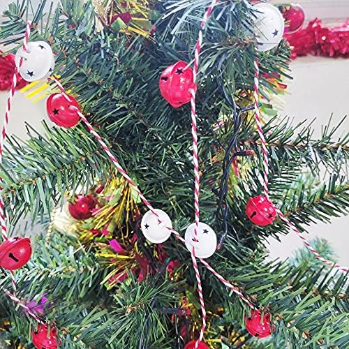 Wkqifeil 24pcs Bell Ornamentos de Natal DIY Conjunto de reuniões de diversão