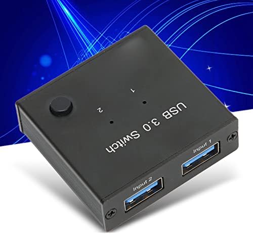 Seletor de comutação USB 3.0, Professioanl USB3.0 Compartilhamento de compartilhamento 2 em 1 plug and play para mouse