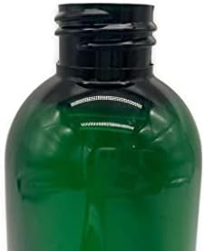 6 pacote - 8 oz -verde Cosmo Garrafas de plástico - bomba preta - para óleos essenciais, perfumes, produtos de limpeza