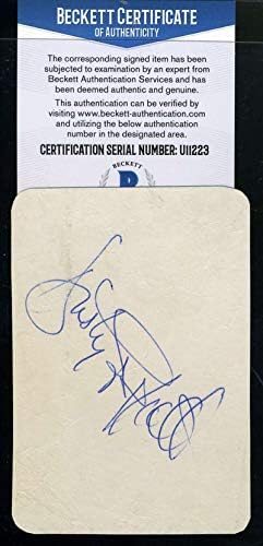 Dusty Springfield Bas Beckett Coa assinou a página de assinatura Autograph