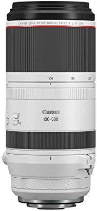 Canon RF 100-500mm f/4.5-7.1 l é lente USM, pacote com filtro UV UV de 77 mm e pano de limpeza de microfibra