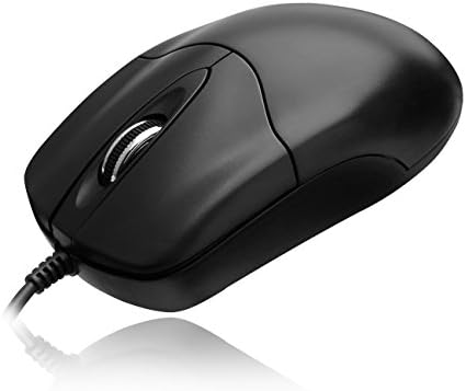 ADESSO 3 Botões Desktop PS/2 Mouse de rolagem óptica, preto