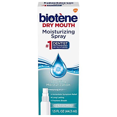 Spray bioteno de boca, hortelã suave, 1,5 onça de mochilas de garrafas
