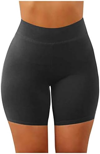 Shorts de moto de cintura alta feminina shorts de ioga de cintura cruzada com leggings com perneiras com/sem bolso feminino shorts scrunch booty calças de compressão Exercício