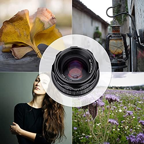 Câmera Yuanjs Len, 7Artans 35mm F1.2 Manual de abertura grande foco A-PC-S Lens de câmera sem espelho