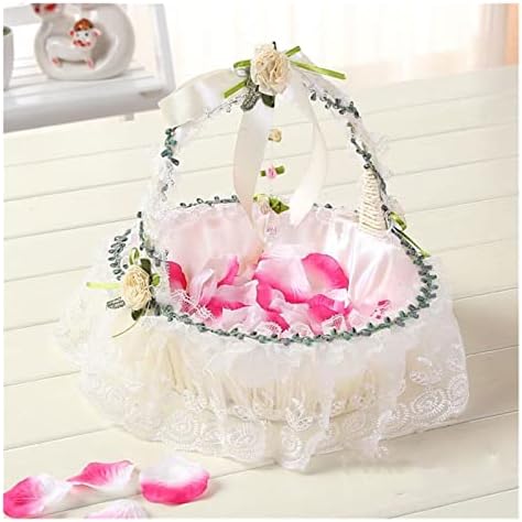 JKUYWX Cestas de flores de casamento de casamento cestas de flor de flor de flores de flor das cestas de flores pequenas
