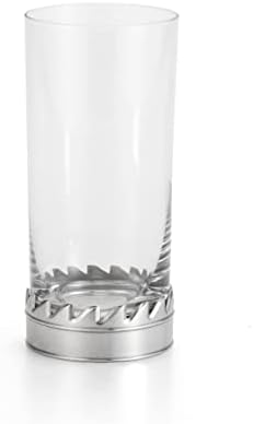 Royal Selangor Tool Barar Collection Designer Highball Glass para uísque, bebidas espirituosas, gin, mistura de bebidas alcoólicas,