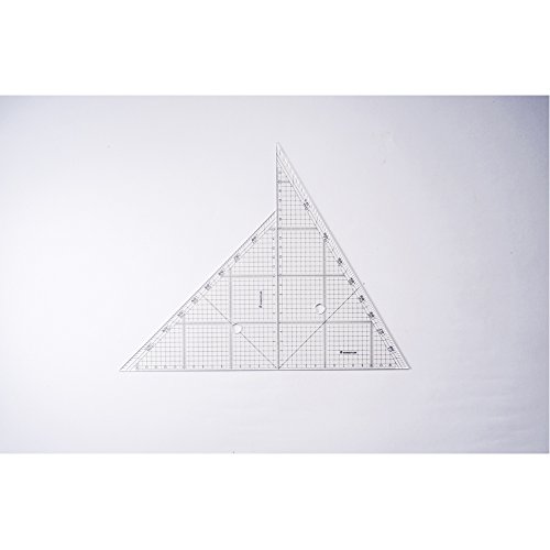 Staedtler 966 24 Triângulo Régua de desenho para layout 9,4 polegadas