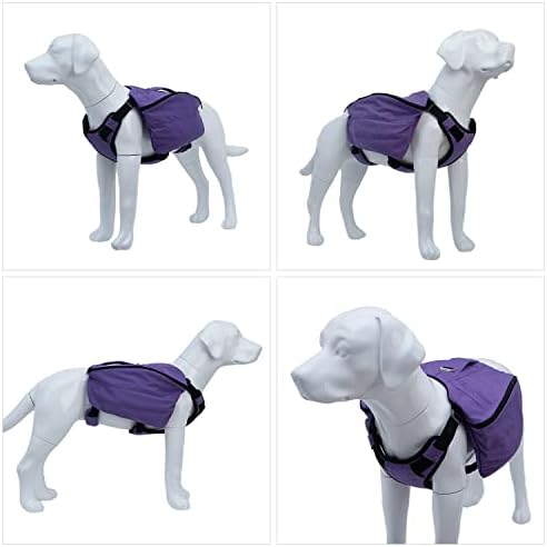 Mochila de cachorro lovelonglong para caminhada, mochila de sela para cães com zíper de pacote de cachorro multifuncional