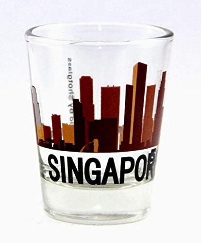 Cingapura Sunset Skyline New Shot Glass