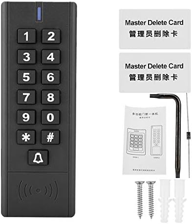 Huangxing - Controle de acesso, sinal claro conveniente com um controle de acesso ao teclado de cartão de administrador, senha de cartão para escritório ao ar livre em casa em casa