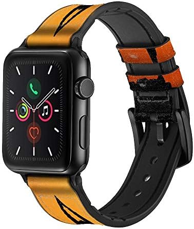 CA0107 ioga em couro e silicone smart watch band cinta para apple relógio iwatch tamanho 38mm/40mm/41mm