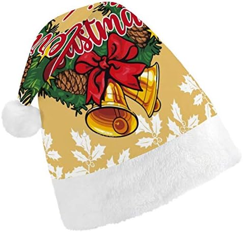 Chapéu de Papai Noel de Natal, Feliz Natal de Natal Chapéu de Férias para Adultos, Unisex Comfort Chapéus de Natal para Festive Festive