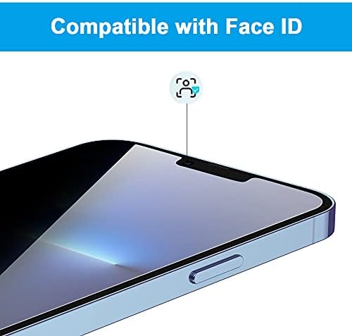 Protetor de tela de privacidade de vidro-m [2] para iPhone 13 Pro Max/iPhone 14 Plus, vidro temperado anti-pin