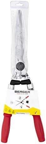 Berger Hedge Shear Comfort 4595 com lâminas serrilhadas e amortecedor, comprimento 57 cm